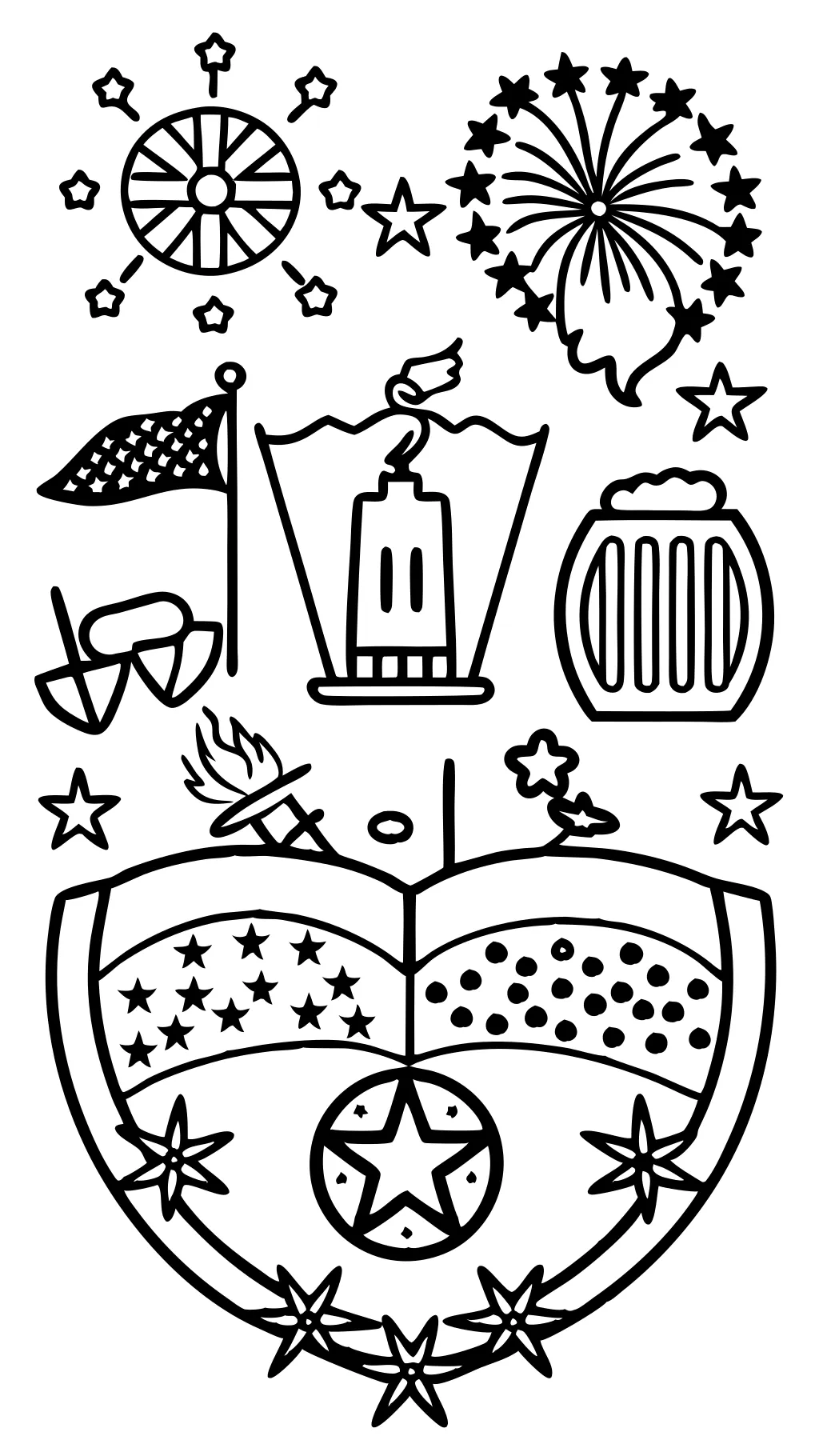 coloring pages for fourth of july